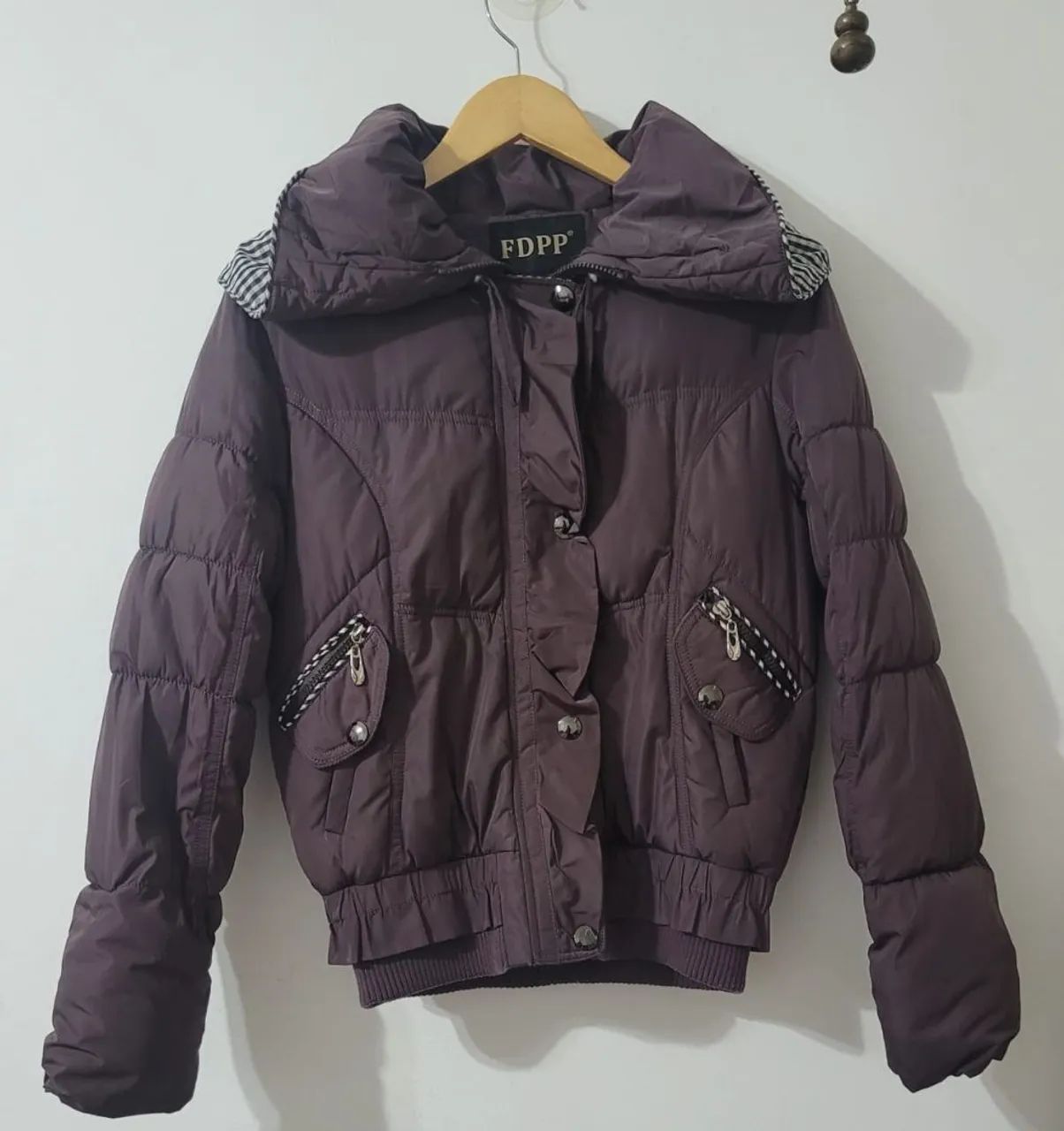 Jaqueta  Puffer Marrom Tamanho veste M