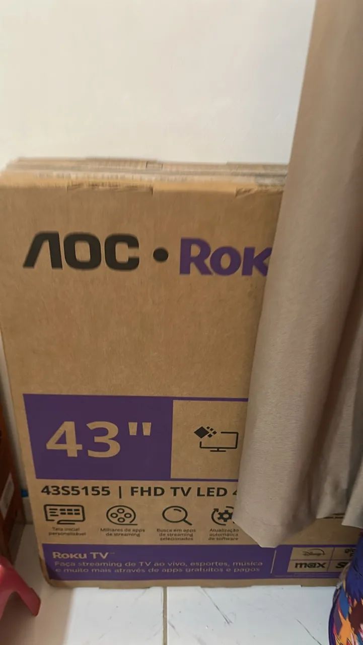 Tv aoc 43 polegadas lacrada 