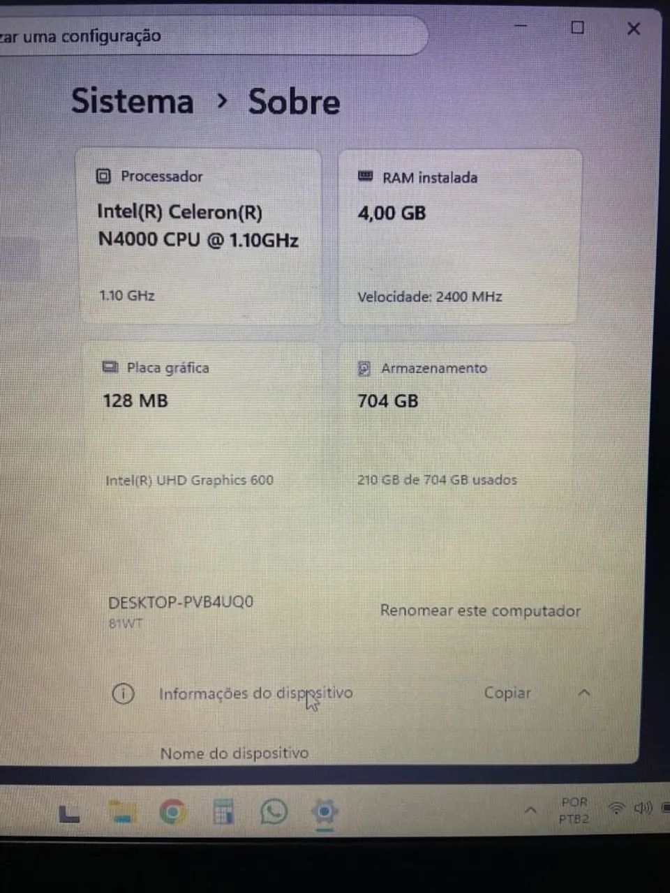 Notebook IdeaPad S145 | SSD 256GB NVMe | Intel | 4GB RAM | Rápido | Conservado - Foto 5