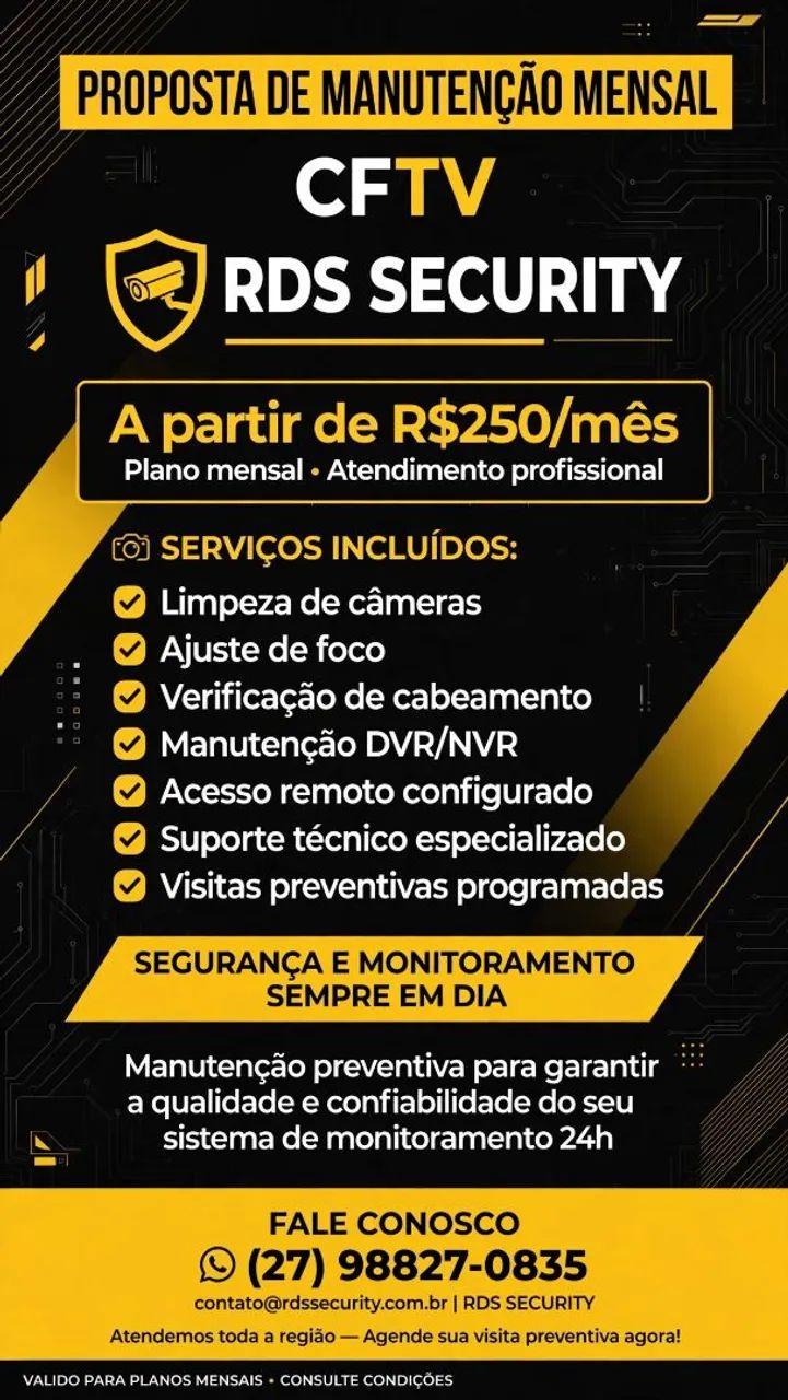 Rds Instalação e manutenção 