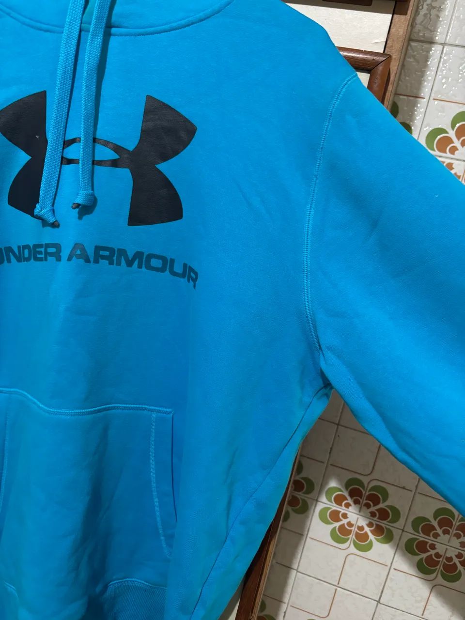 Blusa Azul Moletom Under Armour - Foto 3