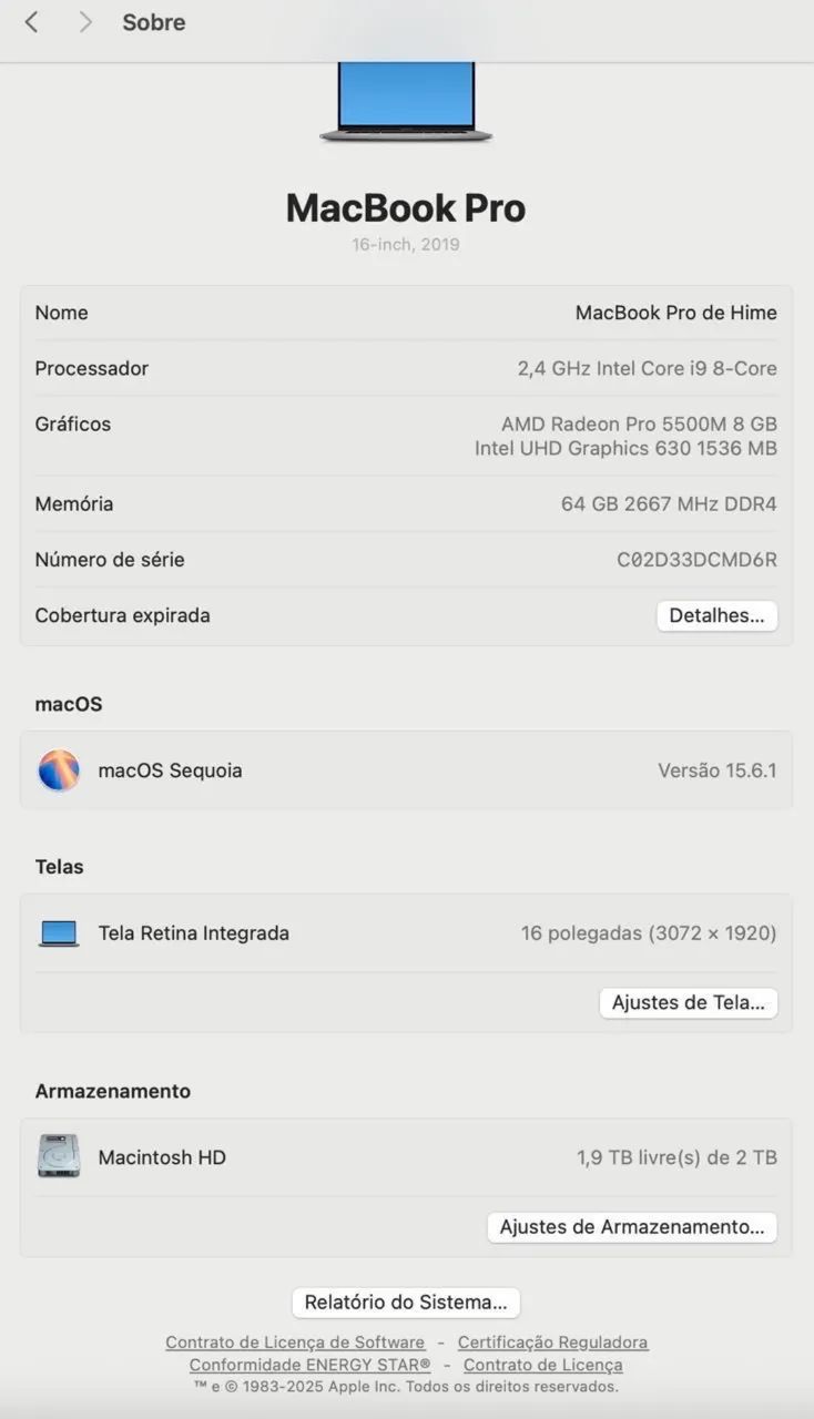 MacBook Pro (16-ich,2019) - A2141 - Foto 3