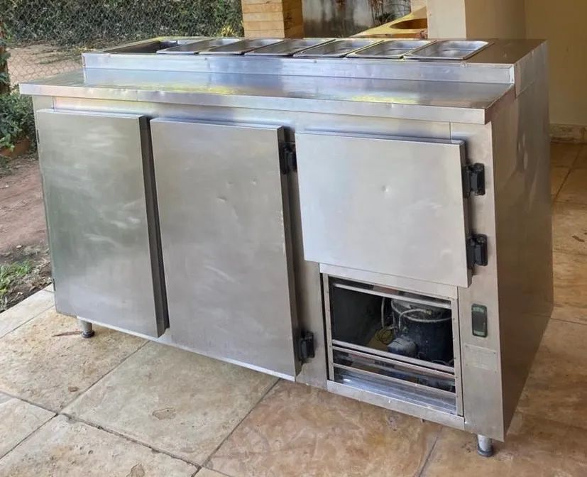 Balcão com codimentadora refrigerado inox - Foto 2