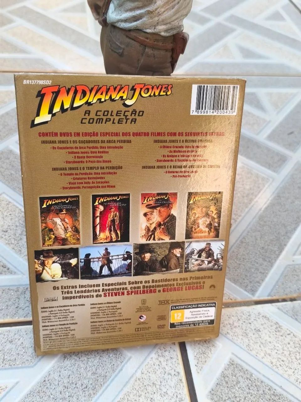 Indiana Jones Estatueta e Box de dvd's  - Foto 3