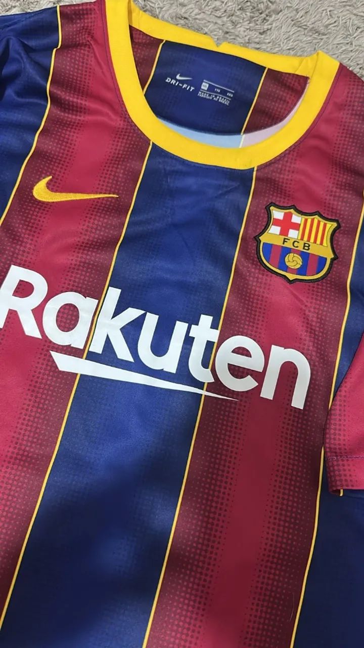 Camisa Barcelona 2020/2021 com personalização MESSI 10 - Foto 2