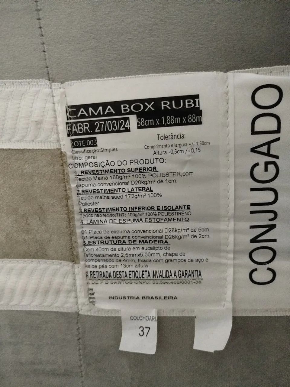Cama box solteiro seminova  - Foto 3