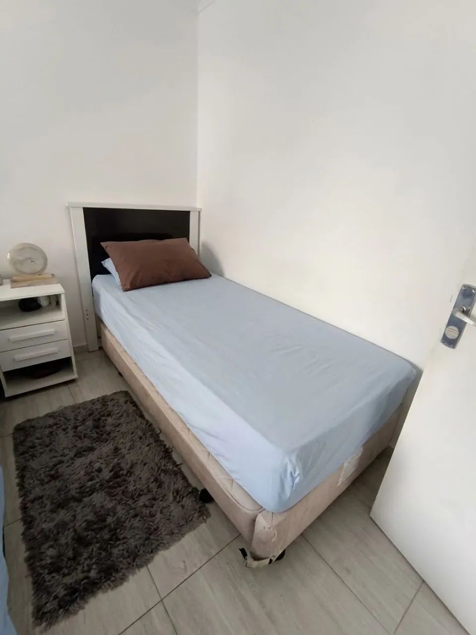Cama Box Solteiro Completa (Base + Colchão