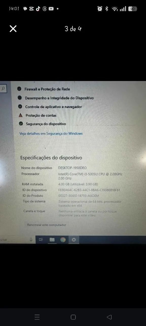 Notebook Samsung i3  - Foto 4