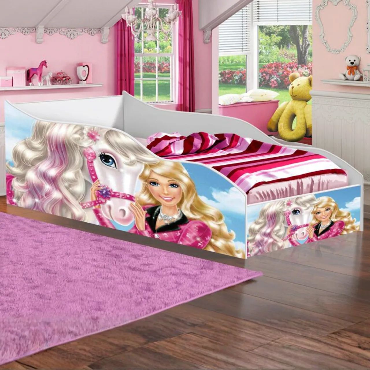 Cama Solteiro Carro Barbie / entrega rapida<br> / 