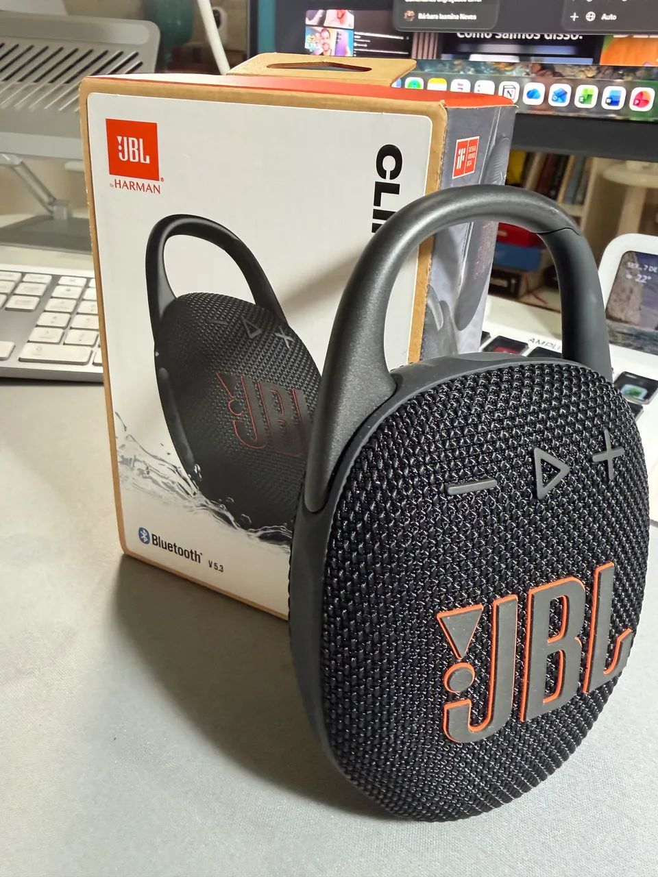 JBL Clip 5 preta - nova