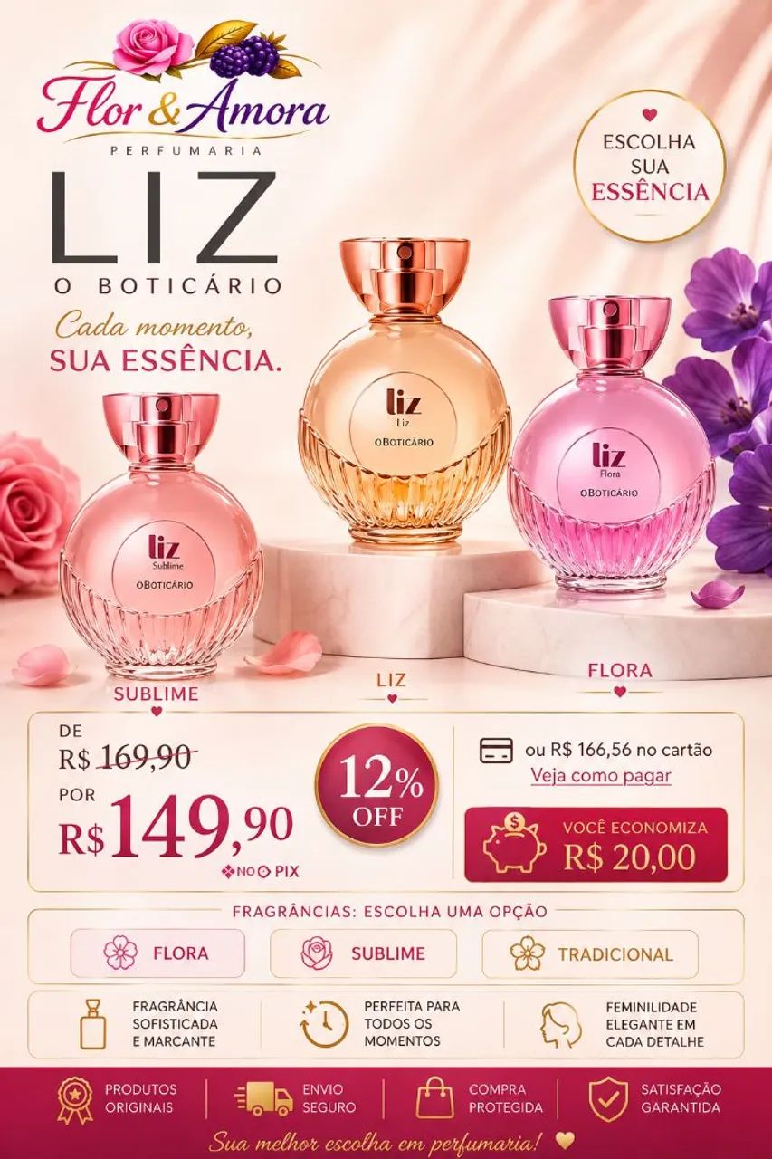 O boticário Perfume Liz Lacrado  - Foto 2