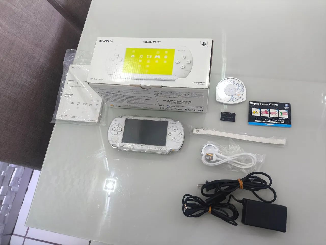 PSP 1000 branco cib em ótimo estado