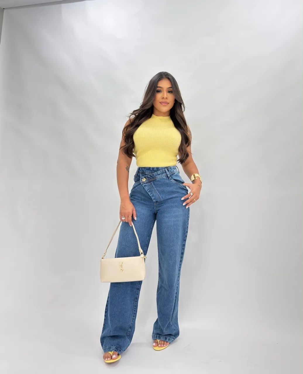 Calça Jeans Cós Destacado Blessmih - Foto 3