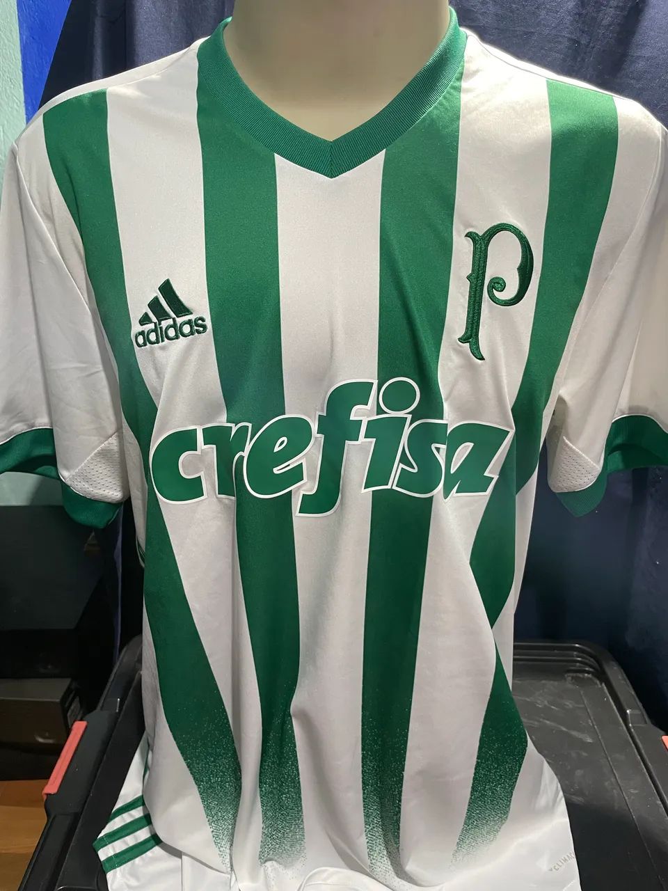 Camisa Palmeiras Adidas Crefisa Libertadores 2017 GG - Foto 3