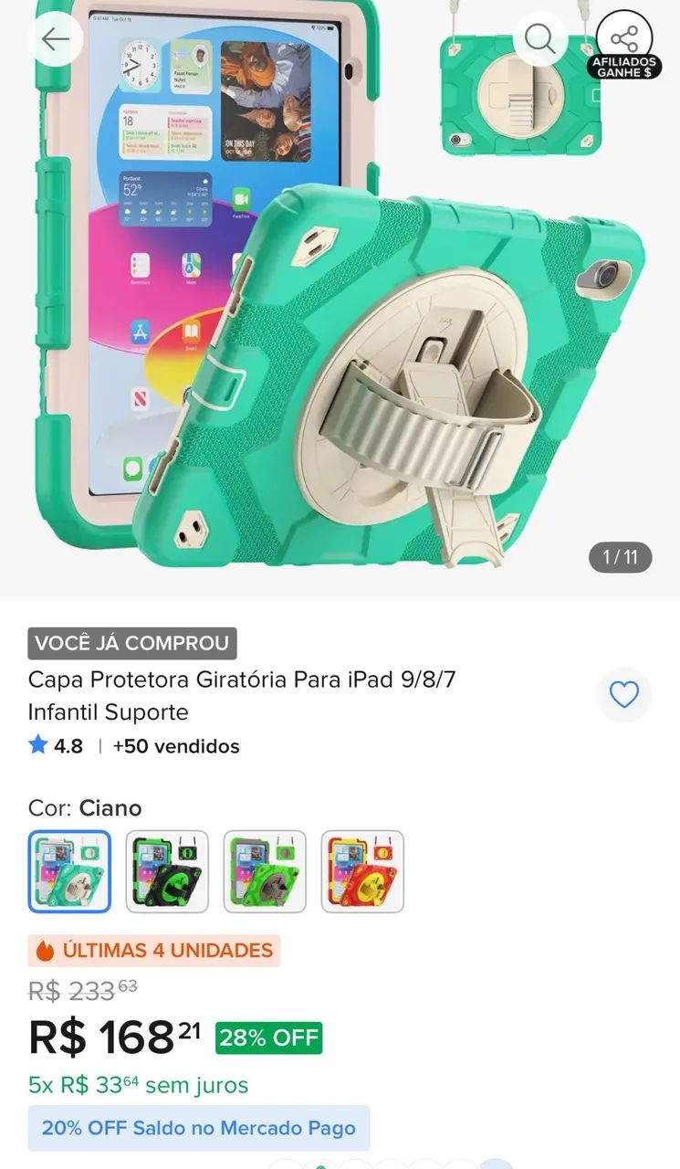 Capa protetora iPad  - Foto 2
