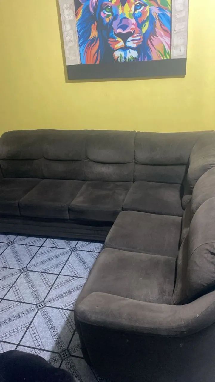 Vendo sofá 3 e 3 lugares em L