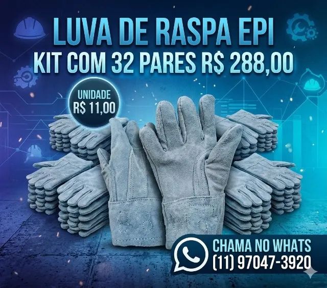 LUVA DE RASPA - EPI