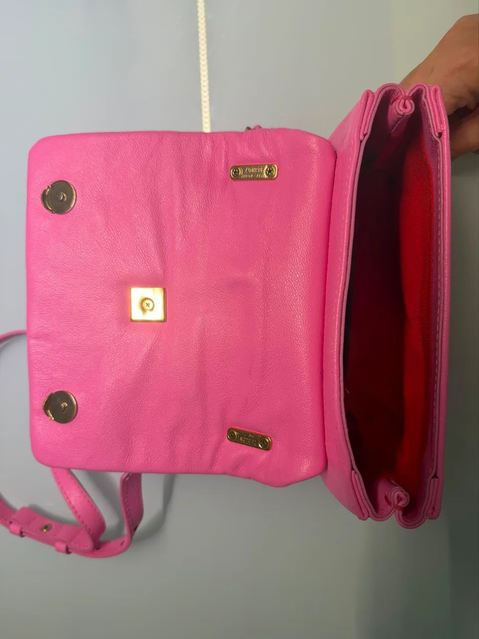 Bolsa Schultz - Pink - Couro Natural - Foto 2