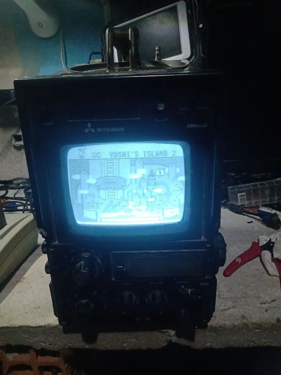 Tv antiga preto e branco 5 polegadas 