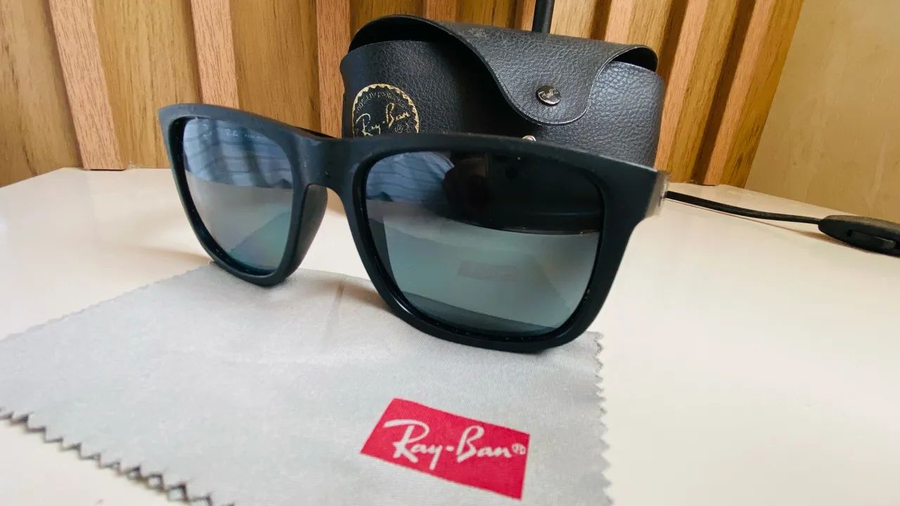 VENDO ÓCULOS RAY-BAN JUSTIN ORIGINAL - OPORTUNIDADE - Foto 2