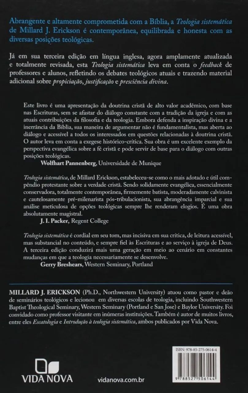 Teologia Sistematica - MILLARD J. ERICKSON - Foto 2