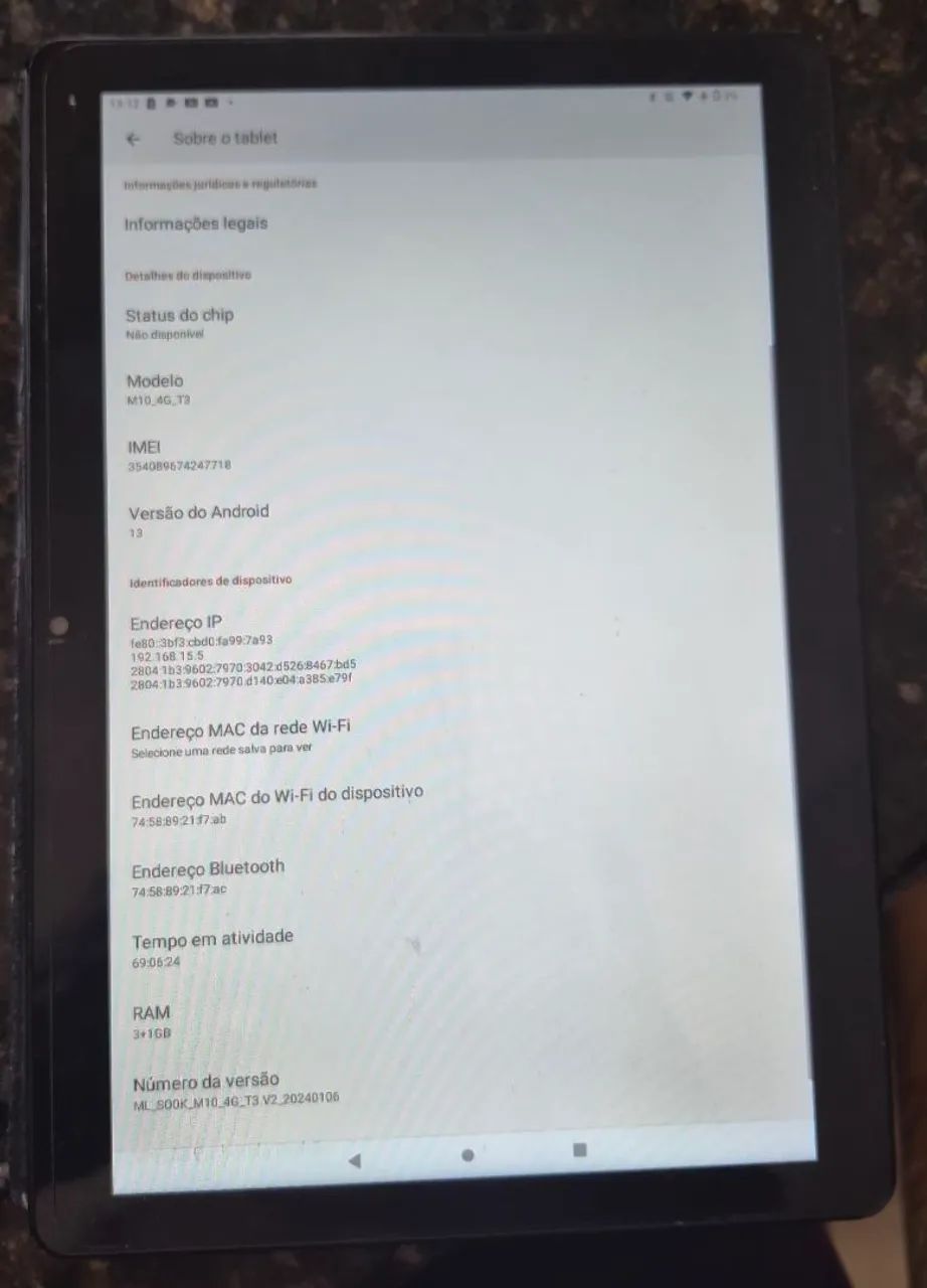 Tablet 10 polegadas Multilaser 128 gb, sem marcas de uso , com película e capa  - Foto 2