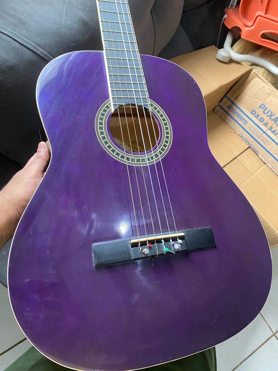 Violão roxo de náilon  - Foto 2
