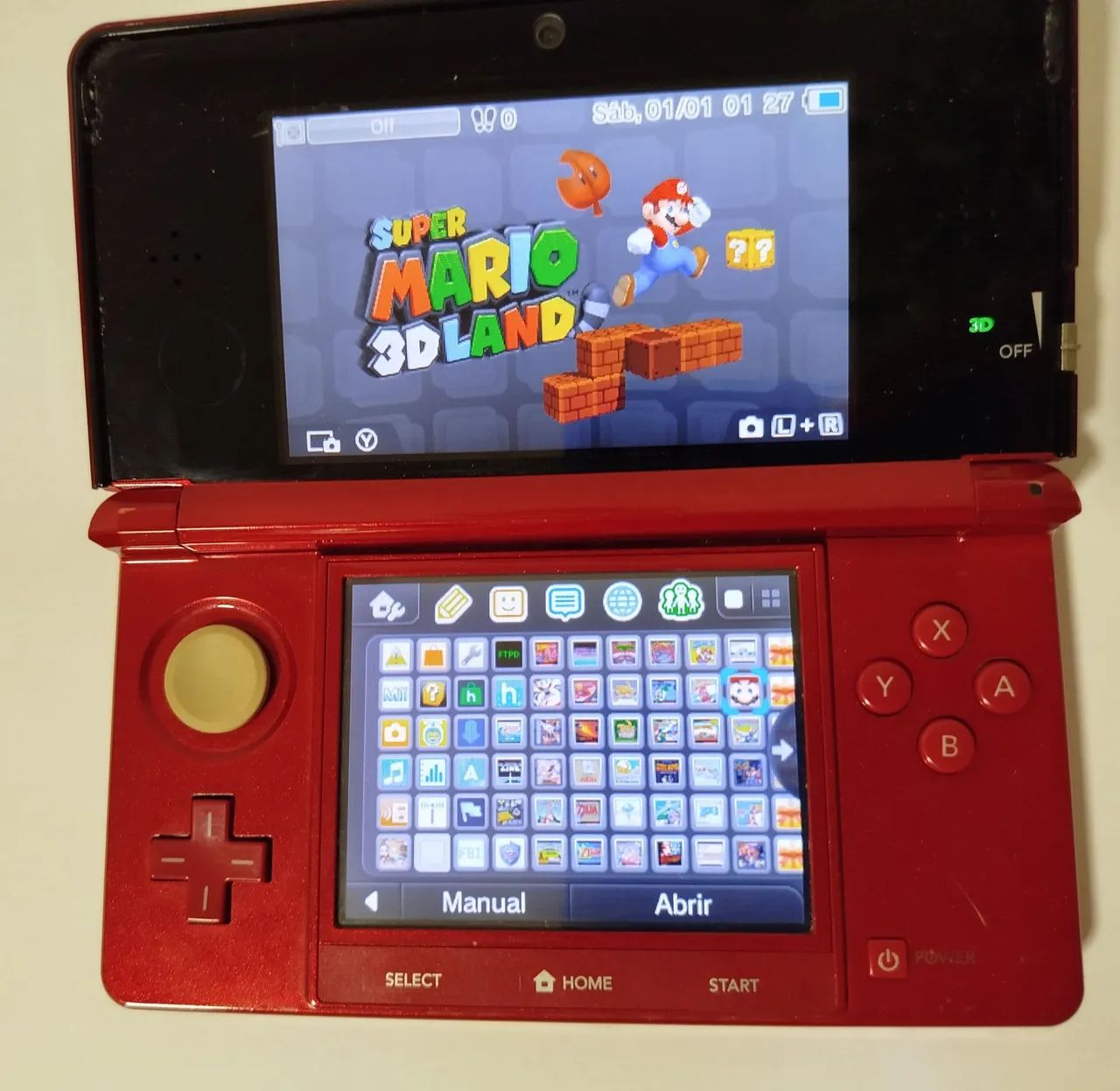 Nintendo 3DS red com 180 jogos - Foto 2