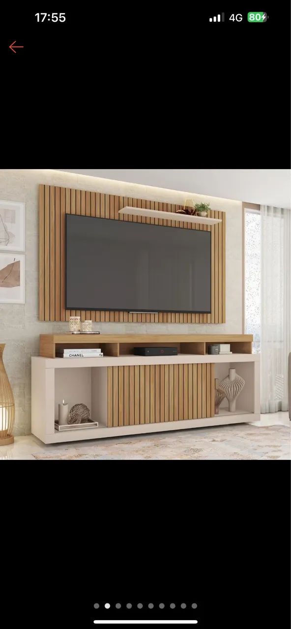 Painel com rack para TV - Foto 4
