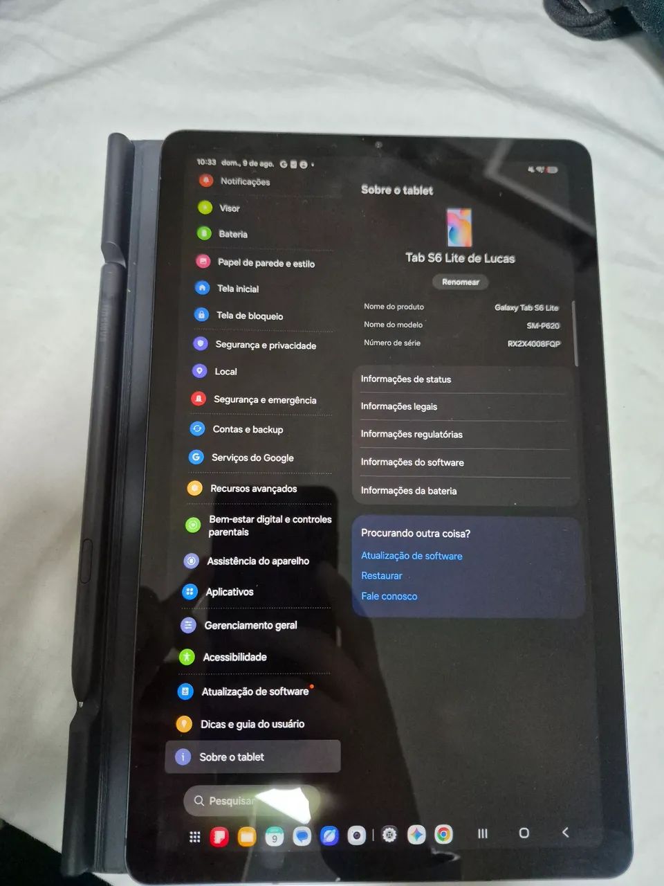 Tablet Galaxy Tab S6 Lite