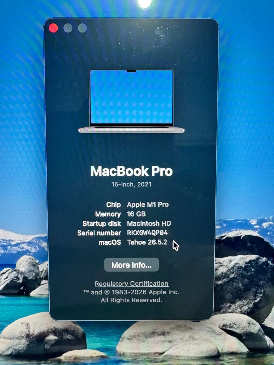 MacBook Pro M1 Pro 16 polegadas - Foto 2