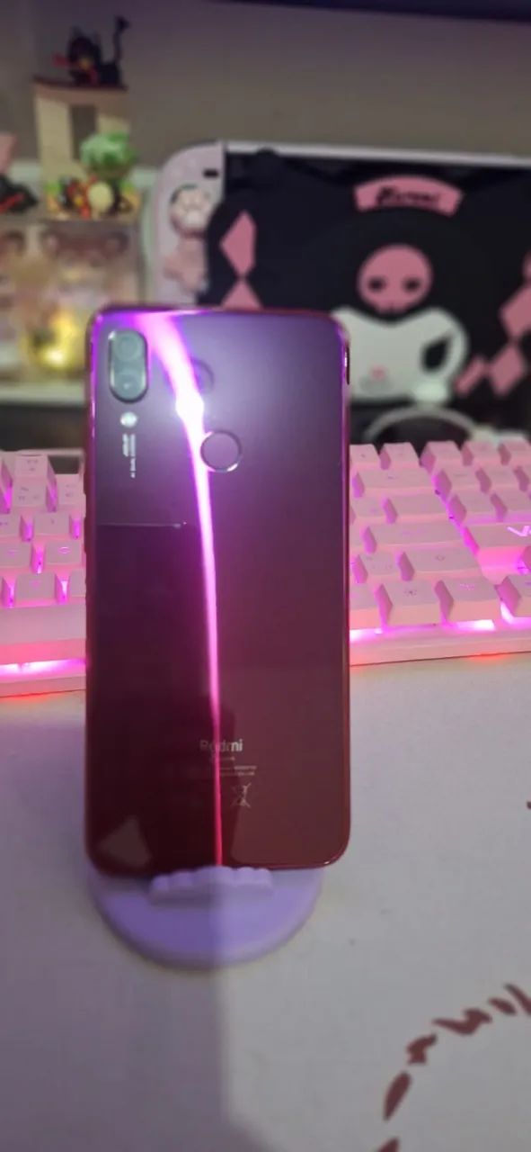 Celular Xiaomi Redmi Note 7 Rosa/Roxo - Foto 3