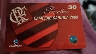 Cartão telefônico do Flamengo 