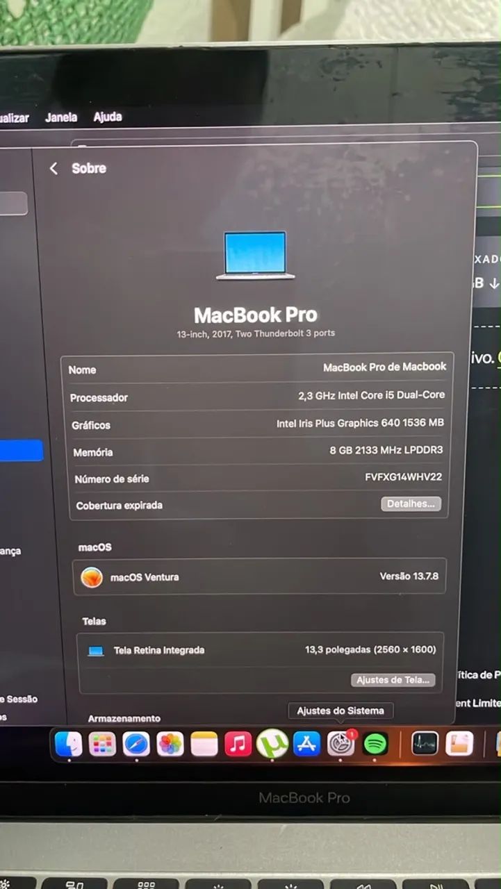 MacBook i5 2017  *97 - Foto 3