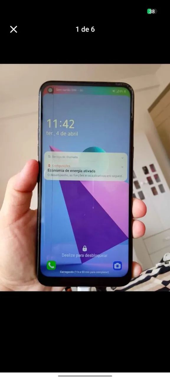 LG K60 usado em perfeito estado - Foto 5