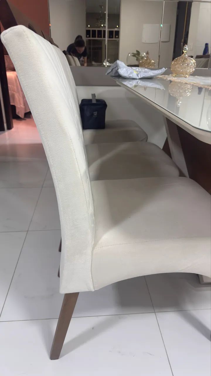 Mesa em laca com 6 cadeiras  - Foto 5