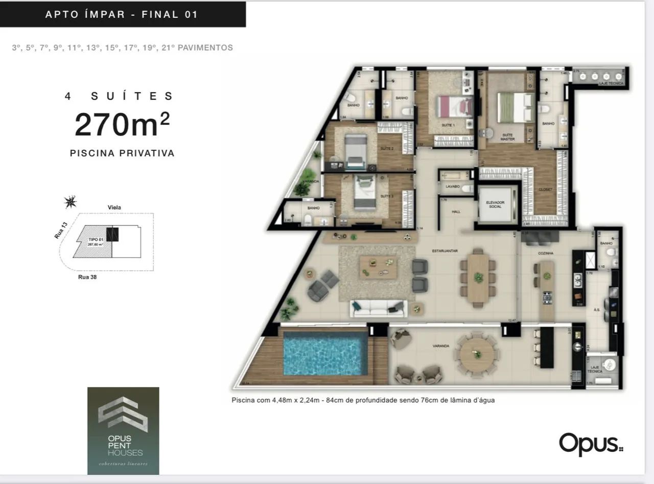 OPUS PENTHOUSE MARISTA 146 - Foto 3