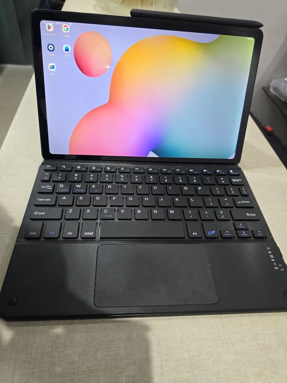 Tablet S6  128gb Samsung + teclado + caneta - Foto 3