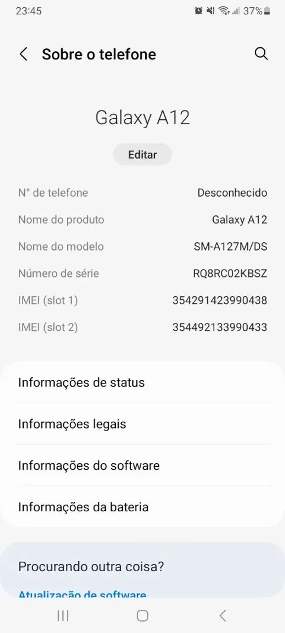 Samsung A12 usado mas funcionando perfeito...?