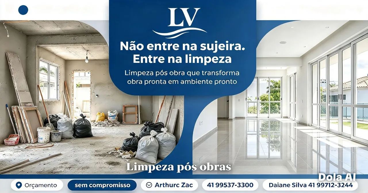 Limpeza pós obra