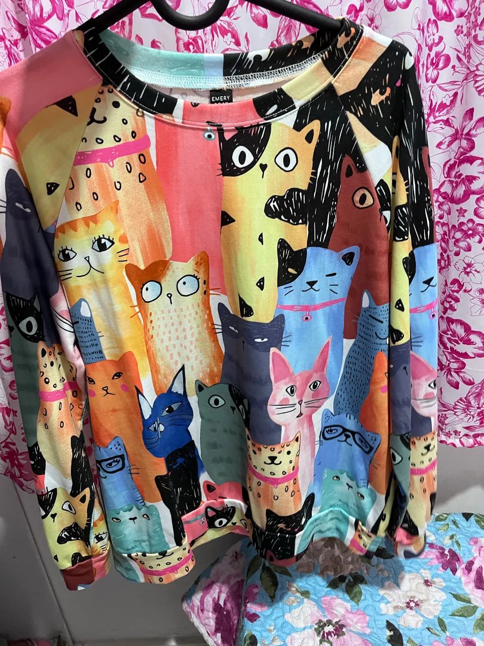 Casaco estampa de gato 