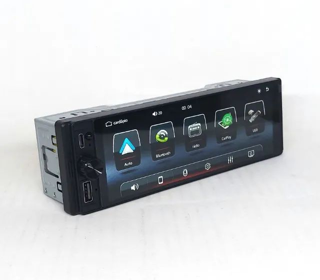 MP5 Automotivo 1DIN 6,28 Polegadas CarPlay Bluetooth - Foto 4