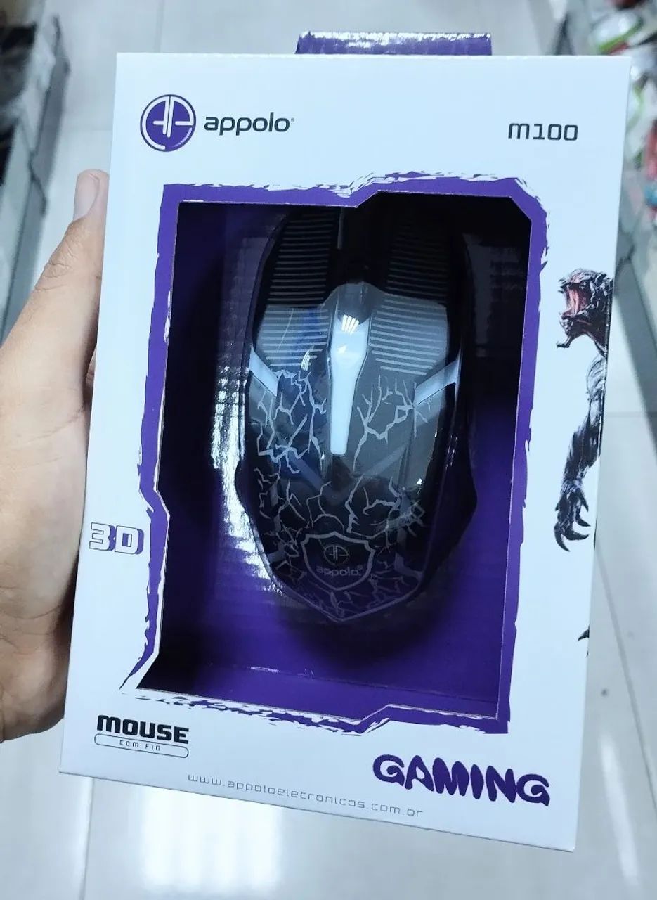 Mouse com fio gaming m100 LED - Foto 4