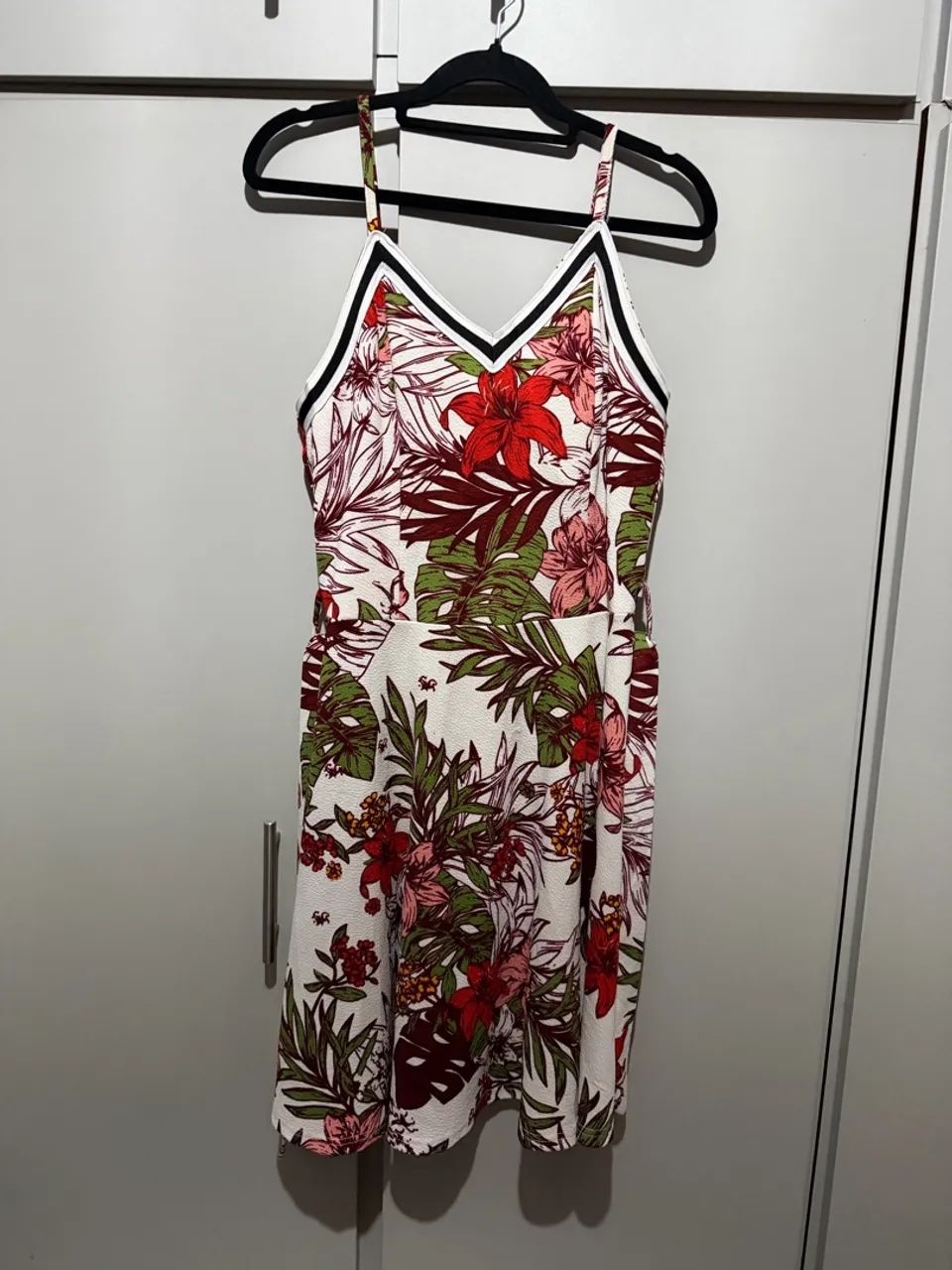 Vestido floral M com bojo