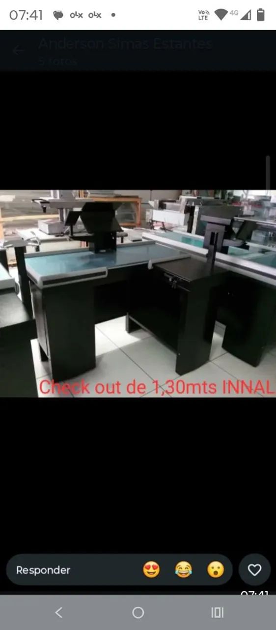 BALCAO DE CAIXA PARA MERCADINHOS CHEK OUTS *