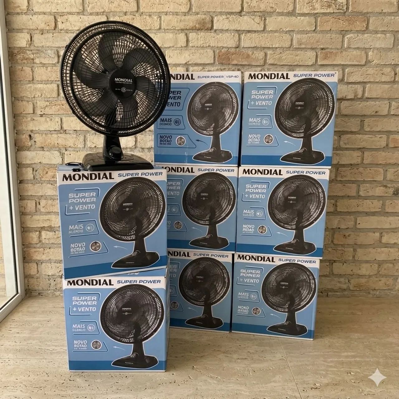  Ventilador 40cm Mondial Super Power Silencioso 6 Pás (Entrega Rápida