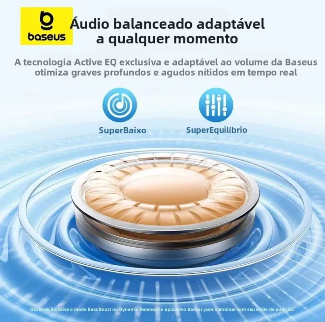 Fone Bluetooth Baseus Bass Ep10 Pro Com Anc - Foto 2