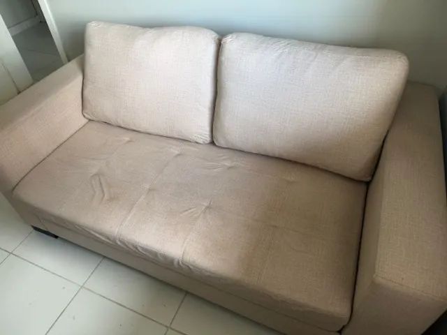 Sofá-Cama 3 lugares Bege - Foto 2