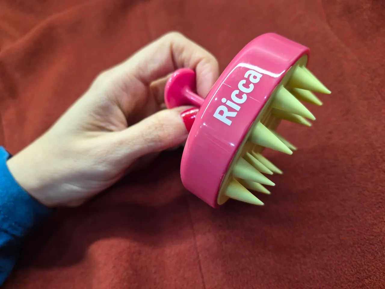 Escova Massageadora de Couro Cabeludo SHAMPOO BRUSH (Ricca) Original