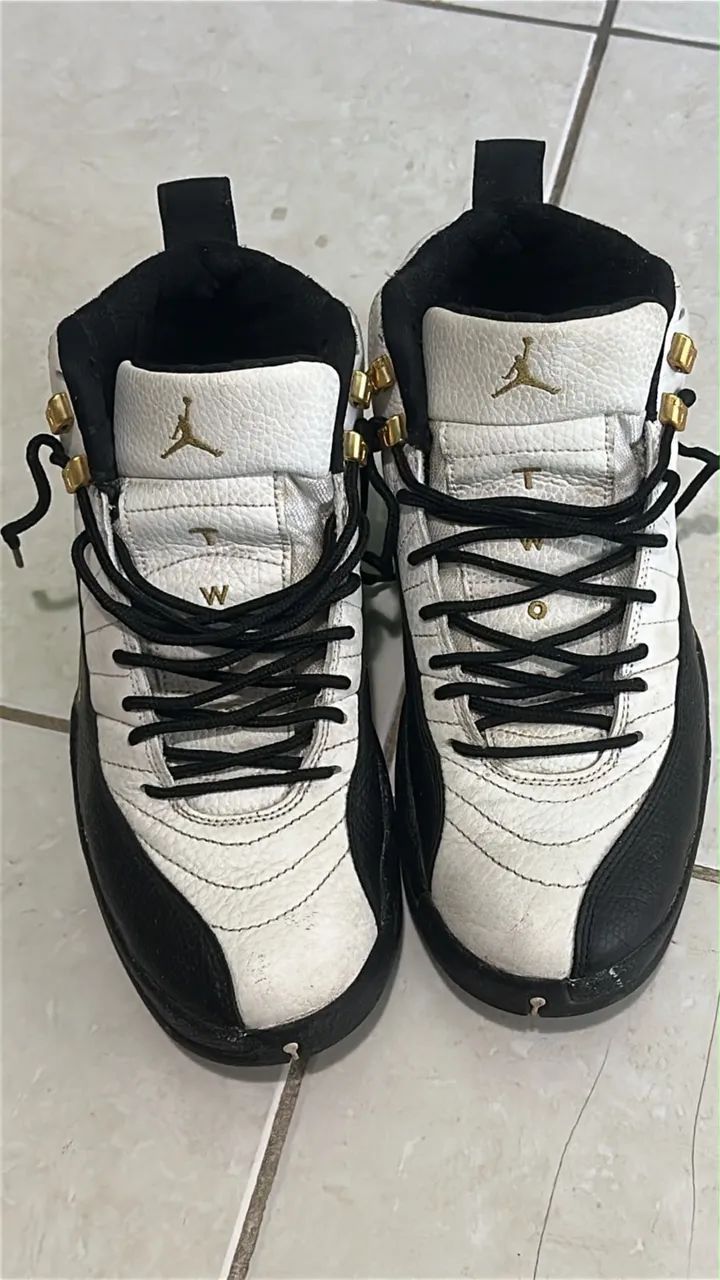Tênis Jordan 12 Black and White Retrô - Foto 2